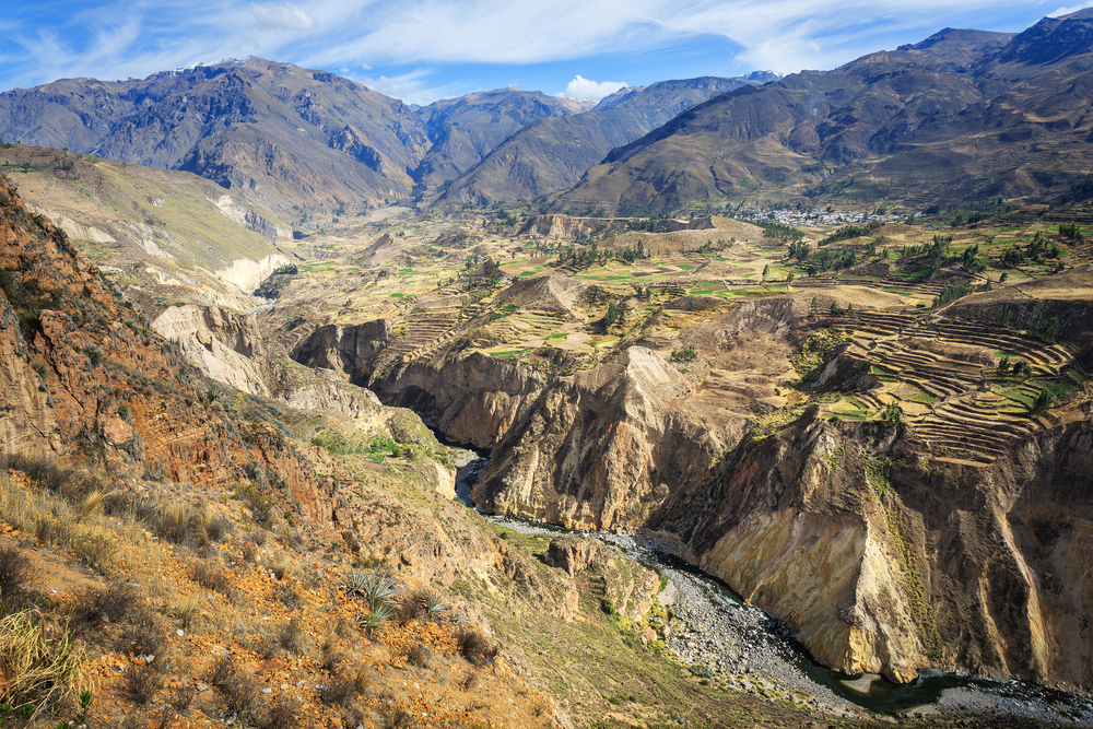 vista panoramica del cañon en arequipa