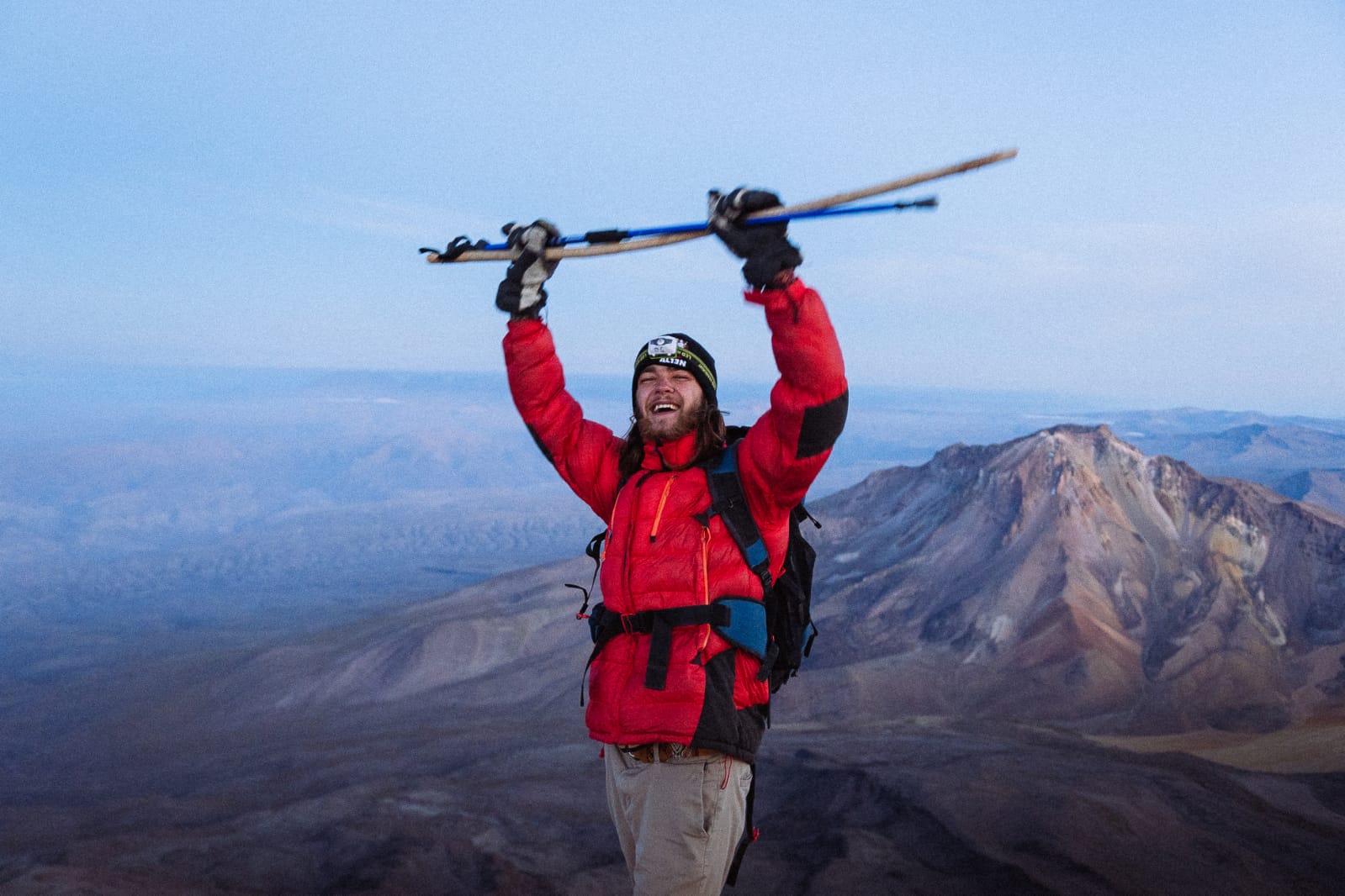 Persona en Volcán Chachani