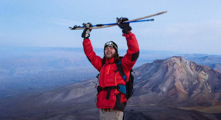 Persona en Volcán Chachani