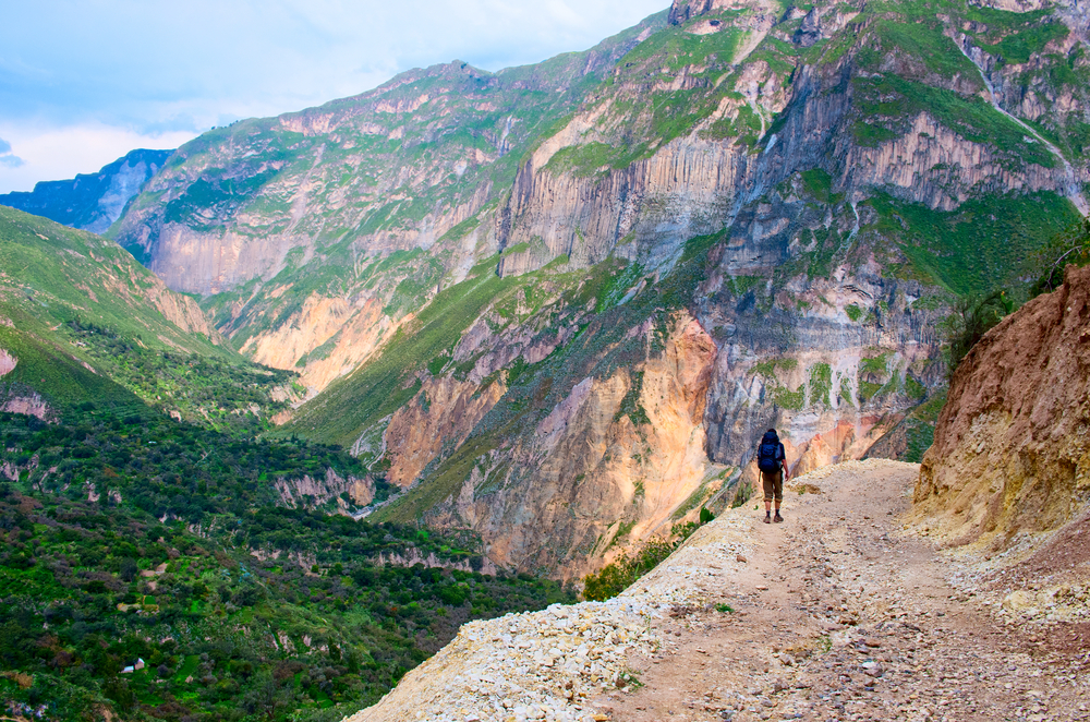 cerro cañon del colca en peru