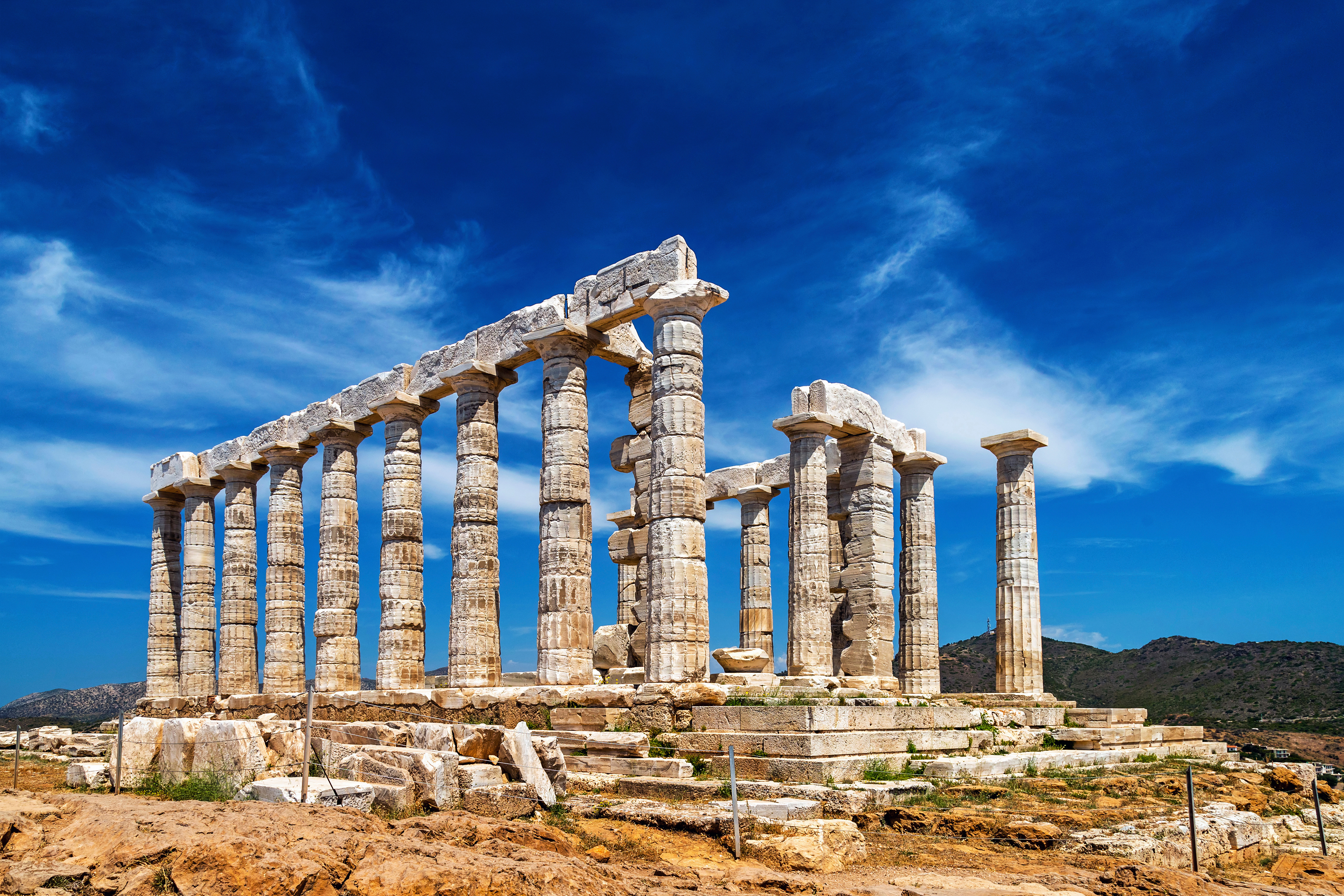 Columnas del Templo de Poseidón