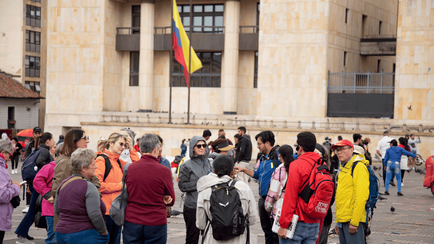 Personas en el tour Centro Histórico y La Candelaria