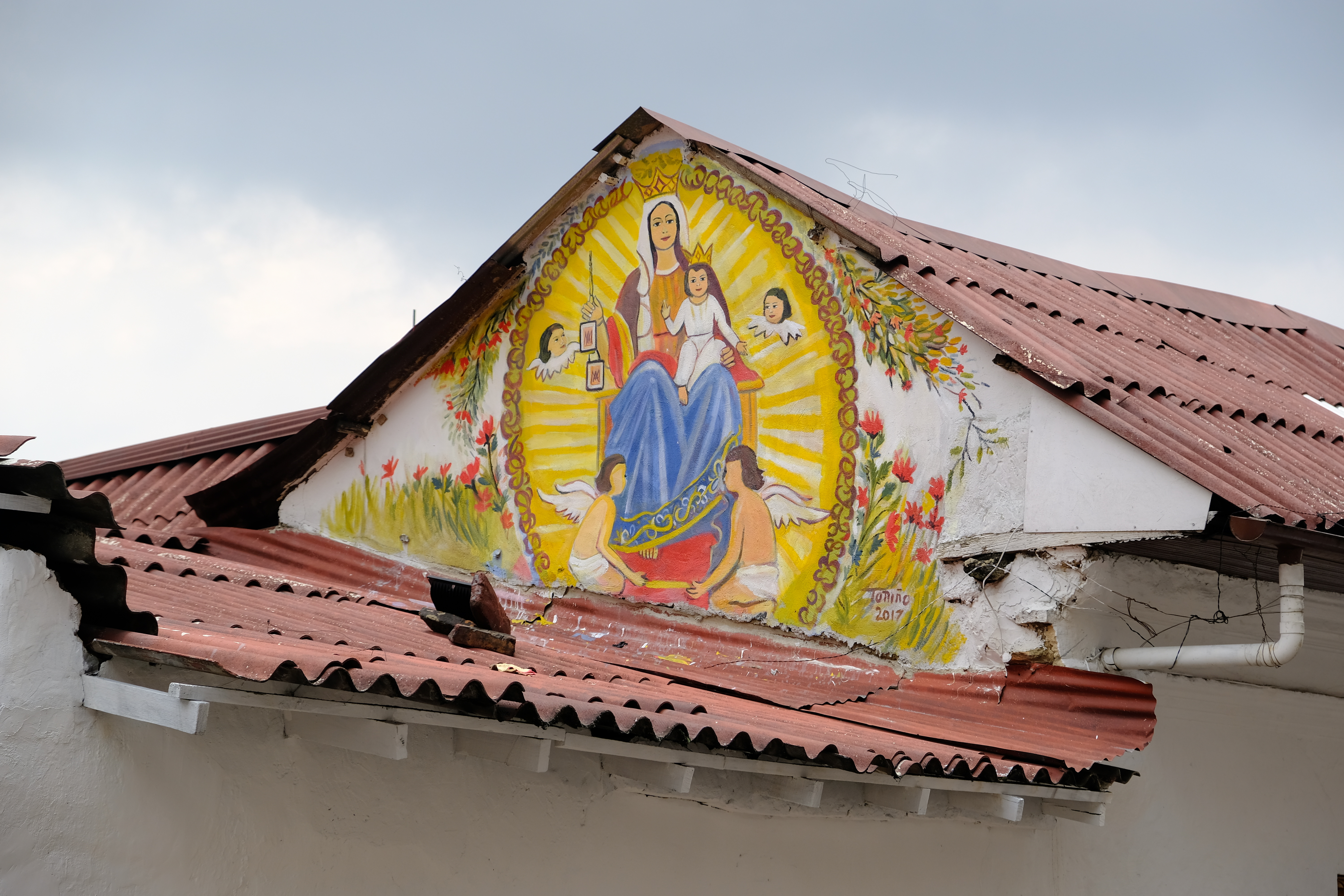 Graffiti religioso en Bogotá
