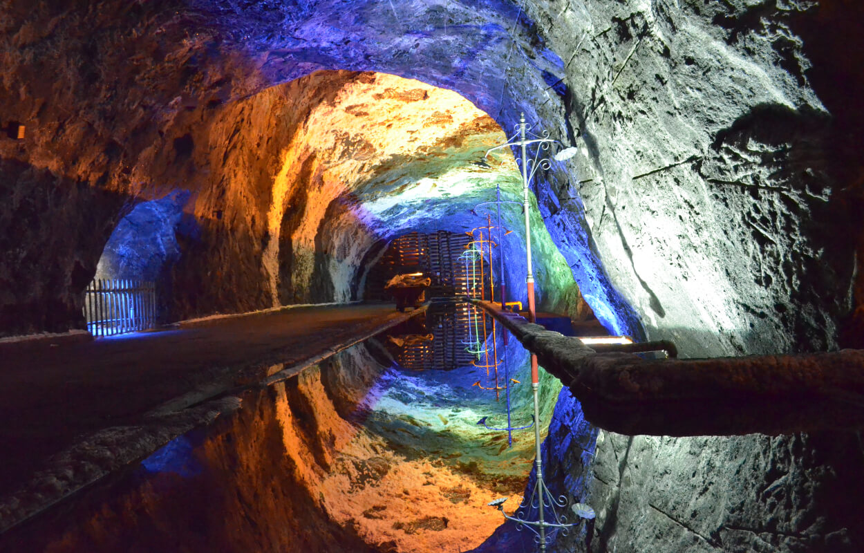Camino en mina de Sal De Nemocón