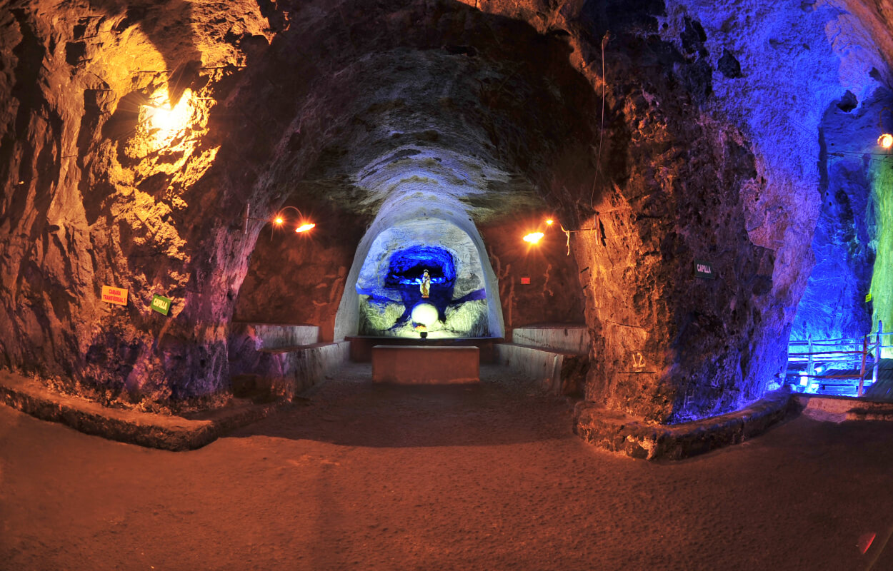 Pasillo en mina de Sal De Nemocón