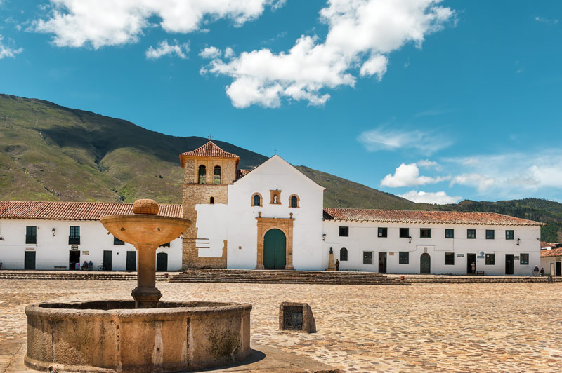 Plaza Central en Villa de Leyva