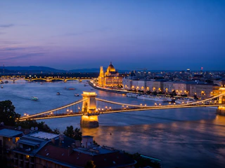 Imagen Navegación al Anochecer por el Danubio en Budapest Danubio en la noche