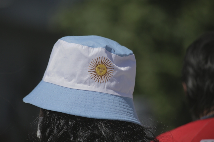 Sombrero con bandera Argentina