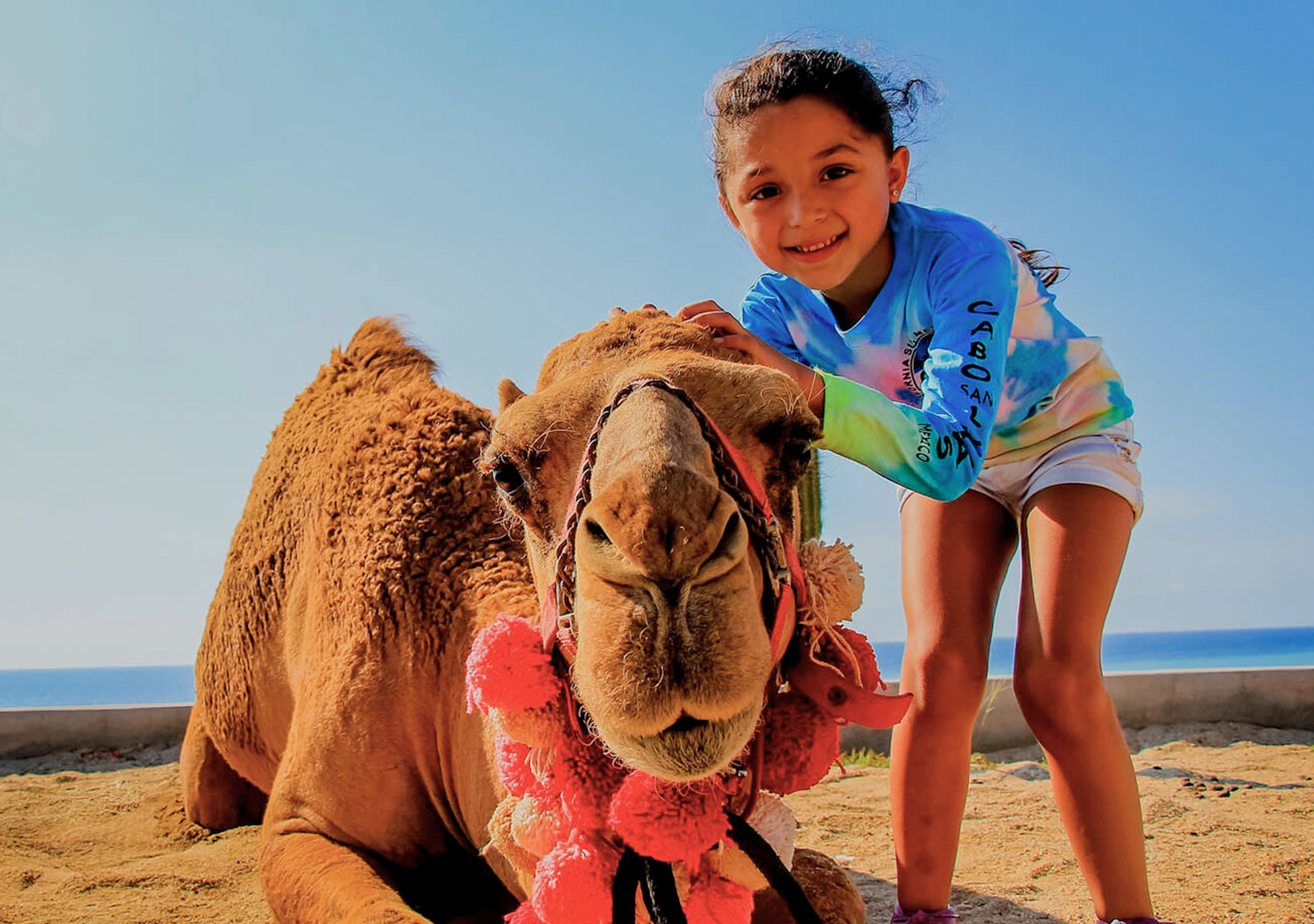 Niña y camelo