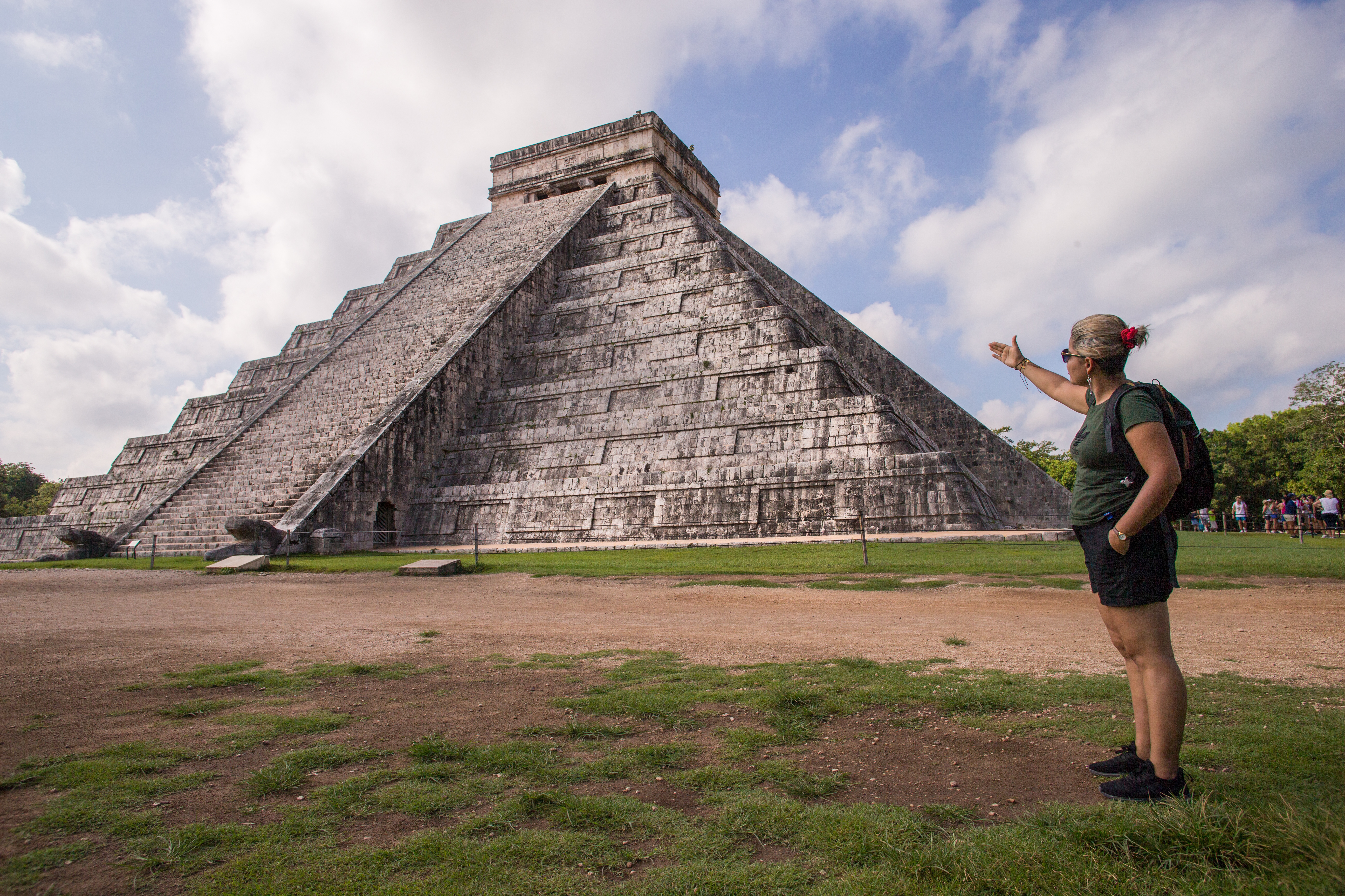 Turista en Chichén Itzá