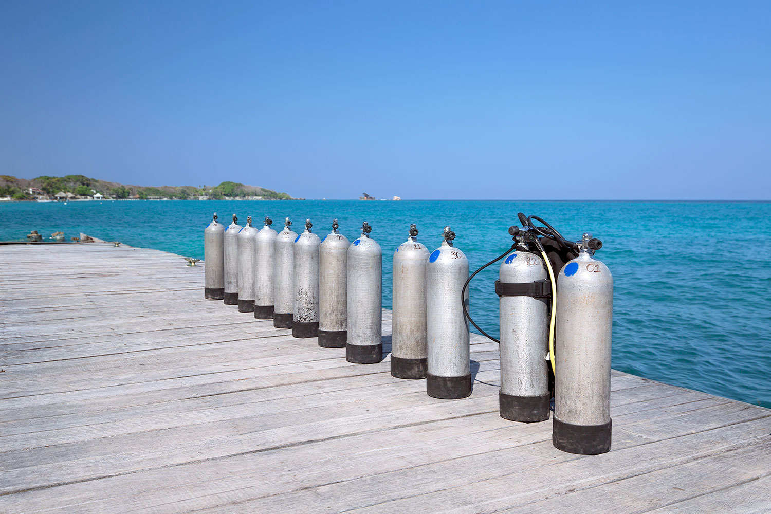 Tanques de aire para buceo