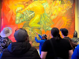 Imagen Castillo de Chapultepec y Museo de Antropología en Ciudad de México cuadro en museo