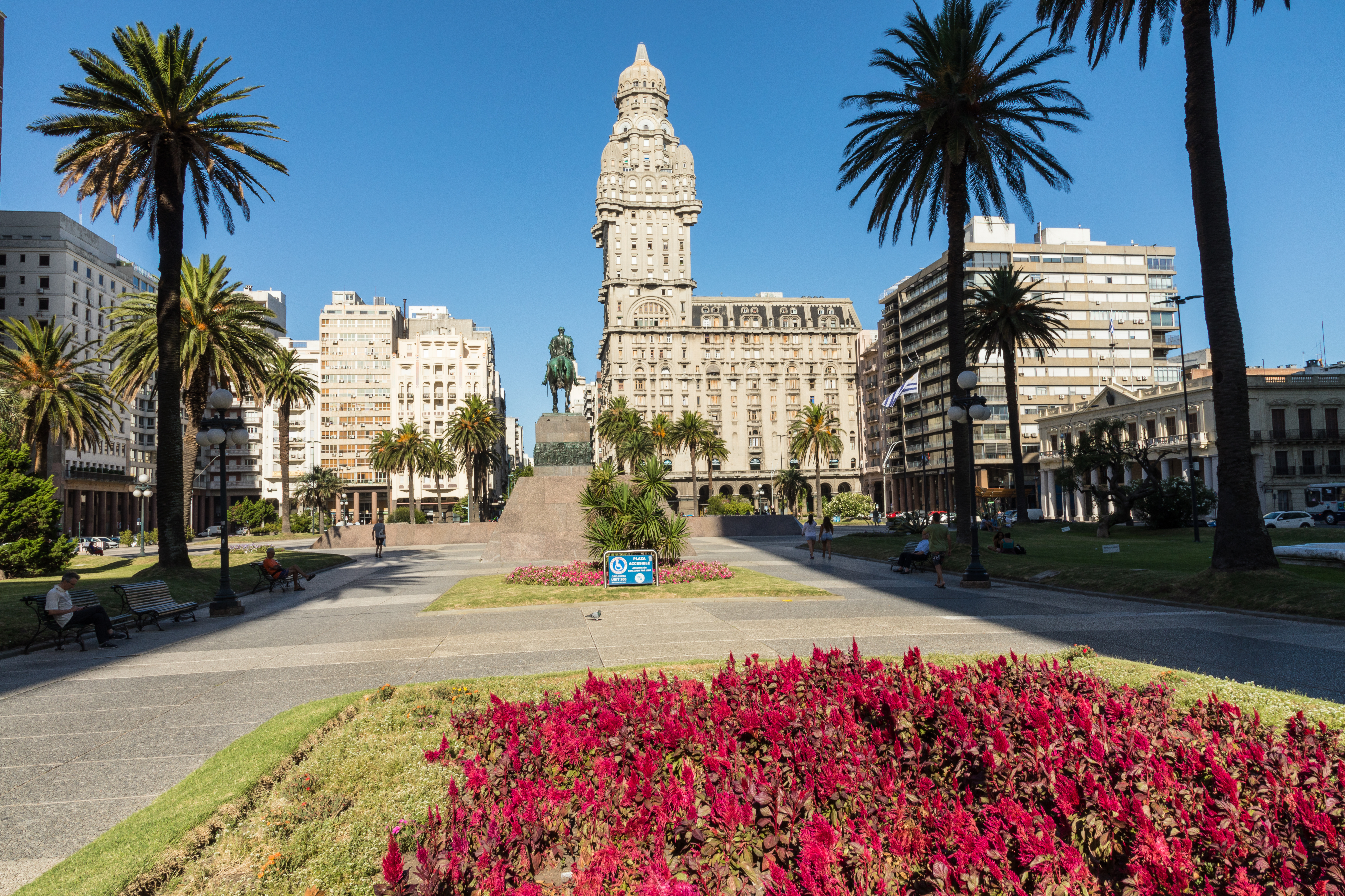 Plaza en Montevideo