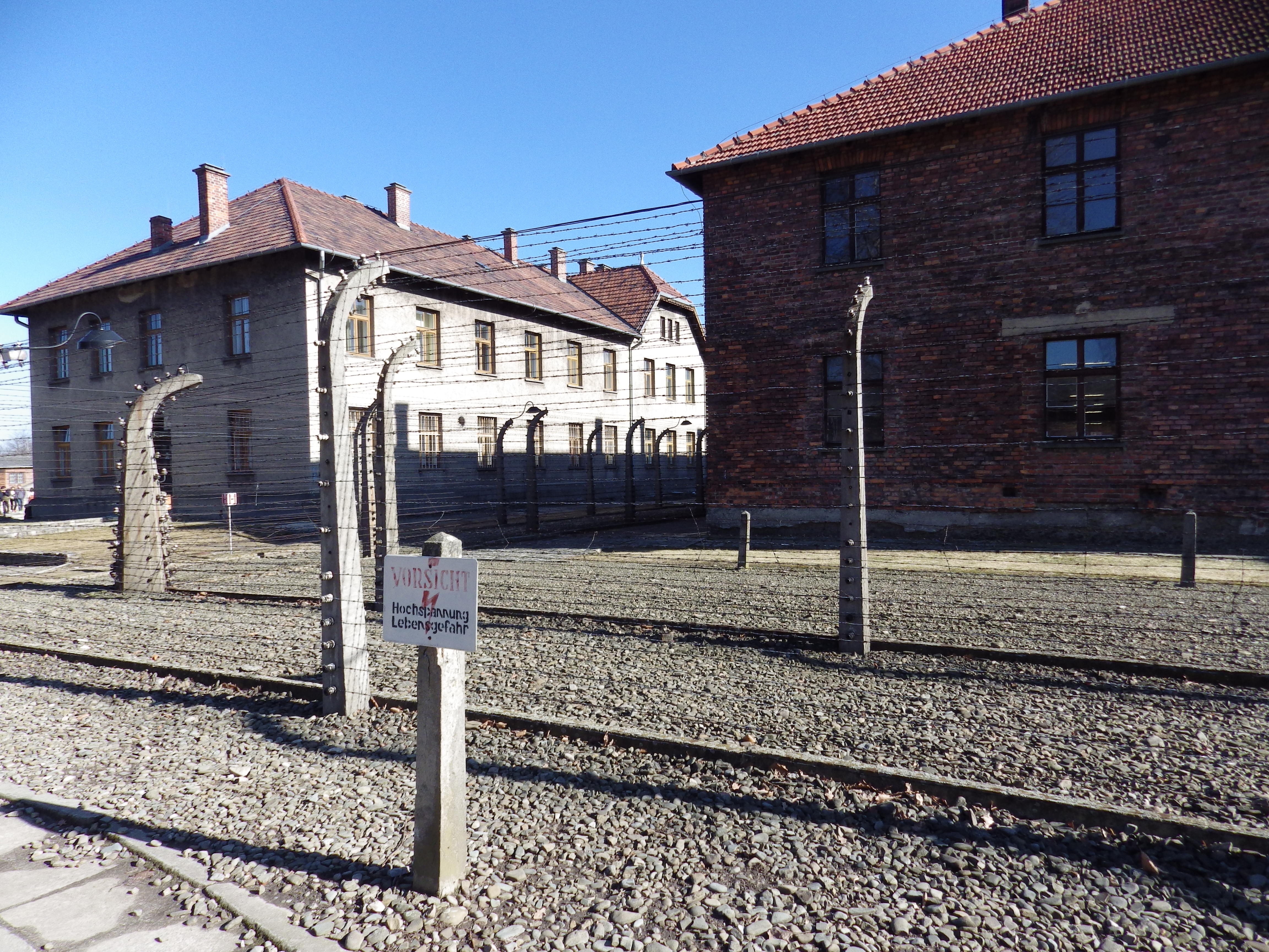 Entrada al campo de concentración de Auschwitz