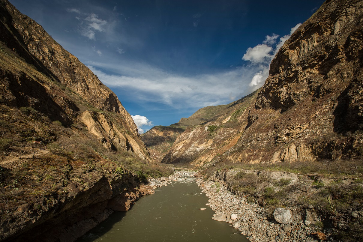 Rio en Trekking Choquequirao