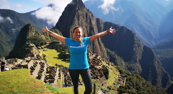 Denomades tourist in Machu Picchu