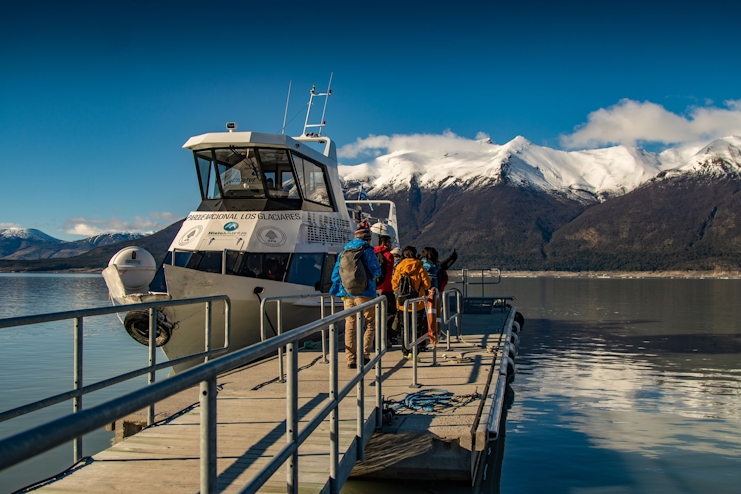 Embarco minitrekking Glaciar Perito Moreno en Ushuaia