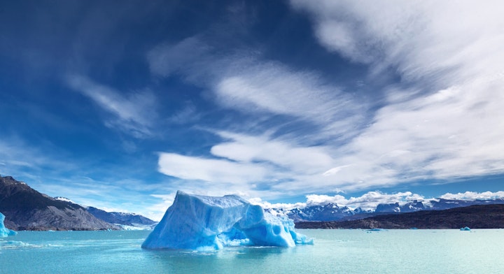 rios de hielo despejado