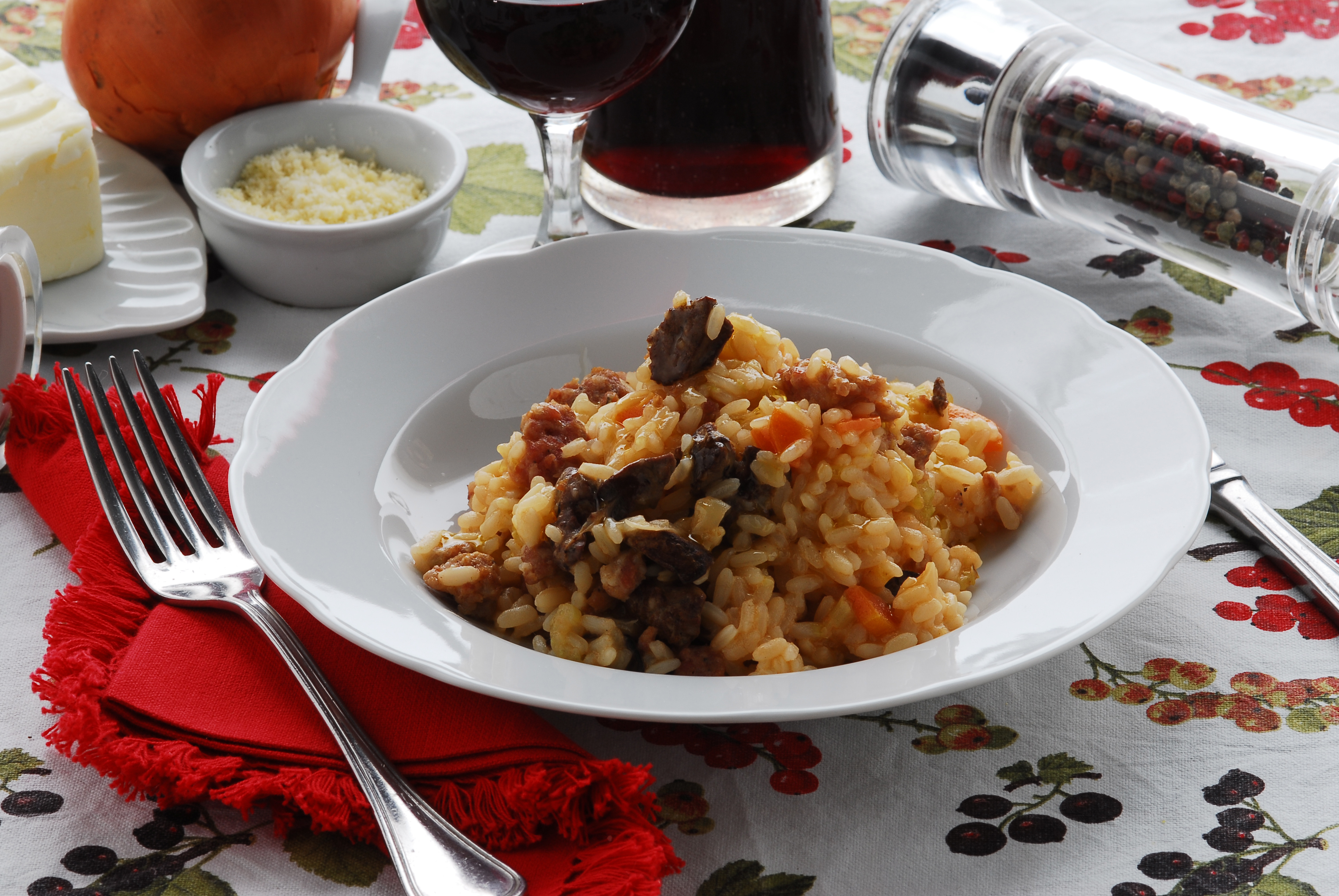 Plato de comida toscana