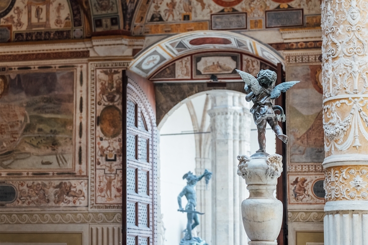 Escultura en el Palazzo Vecchio