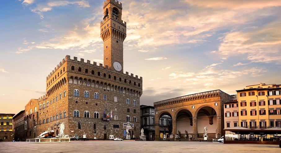 Palazzo Vecchio en Piazza della Signora