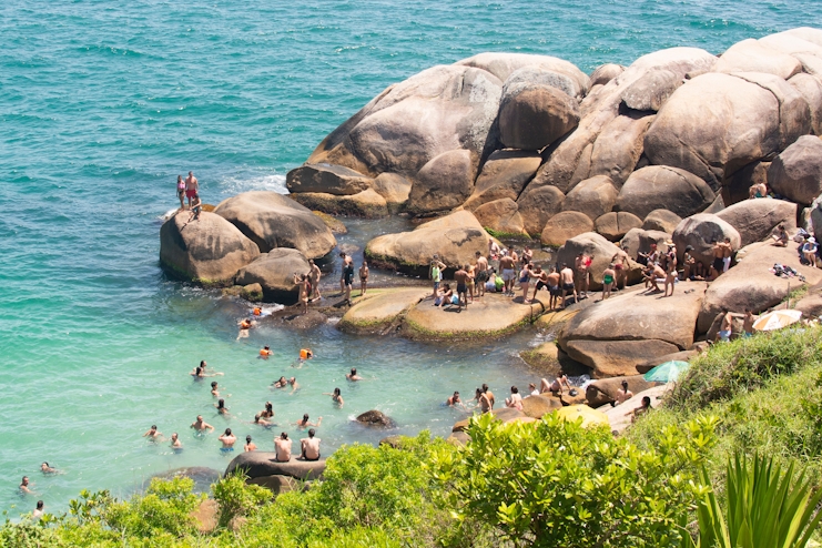 Piscinas naturales en Barra da Lagoa