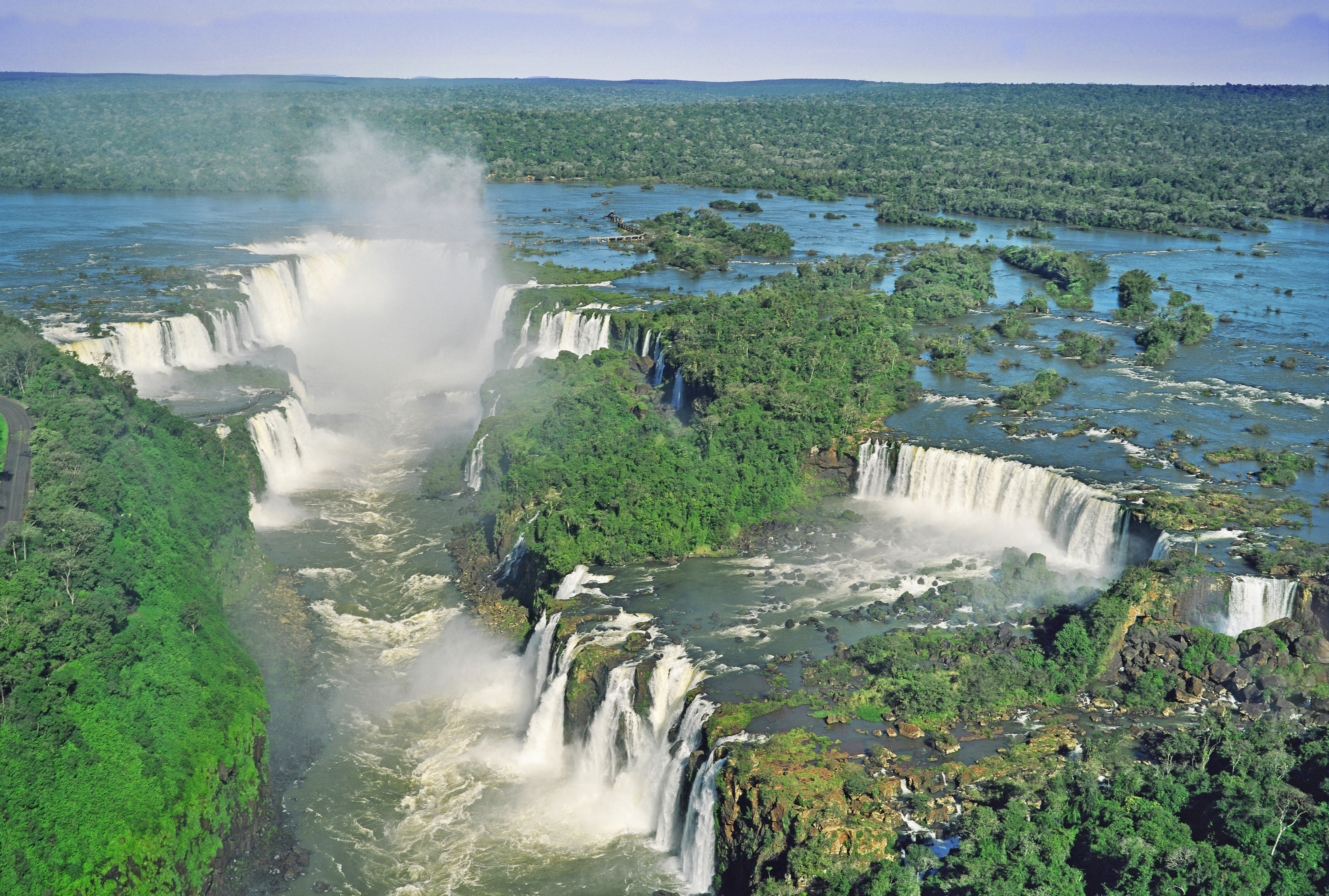 Vista aérea de las cataratas