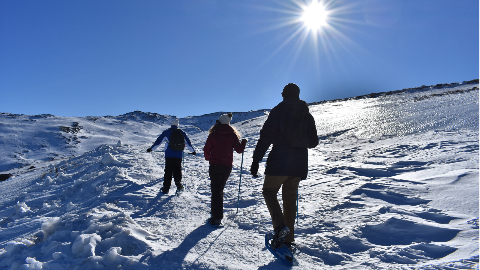 Personas en la Sierra Nevada