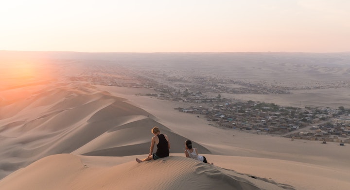 Atardecer de Huacachina en Buggy