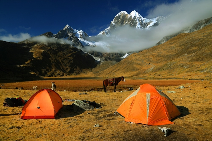 Campamento en Trekking Cordillera Huayhuash