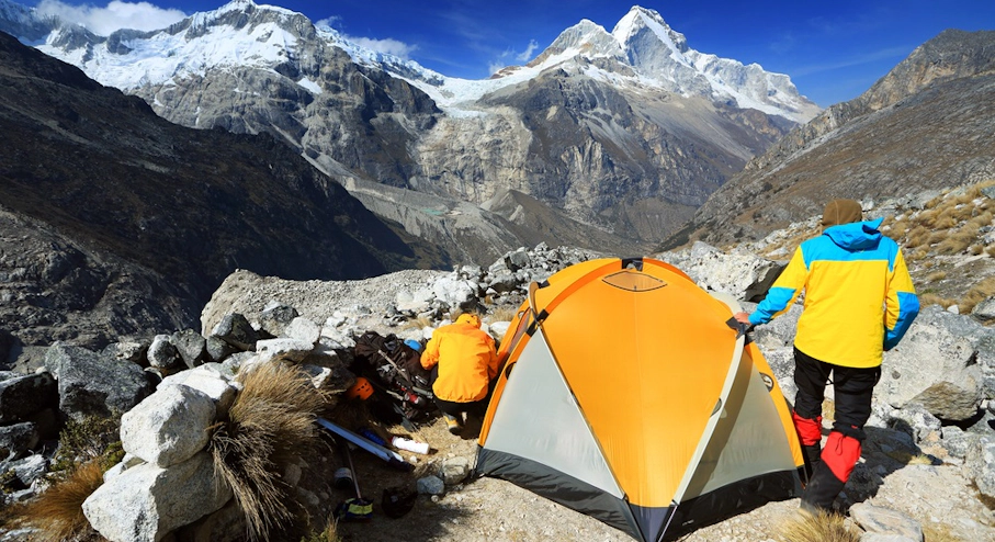 Ascenso a Huascarán Sur (7 días) en Huaraz Campamento en Huascaran Sur