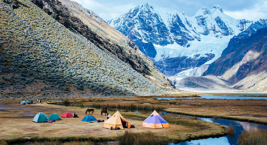 Trekking Cordillera Huayhuash (8 días) Campamento trekking Huayhuash