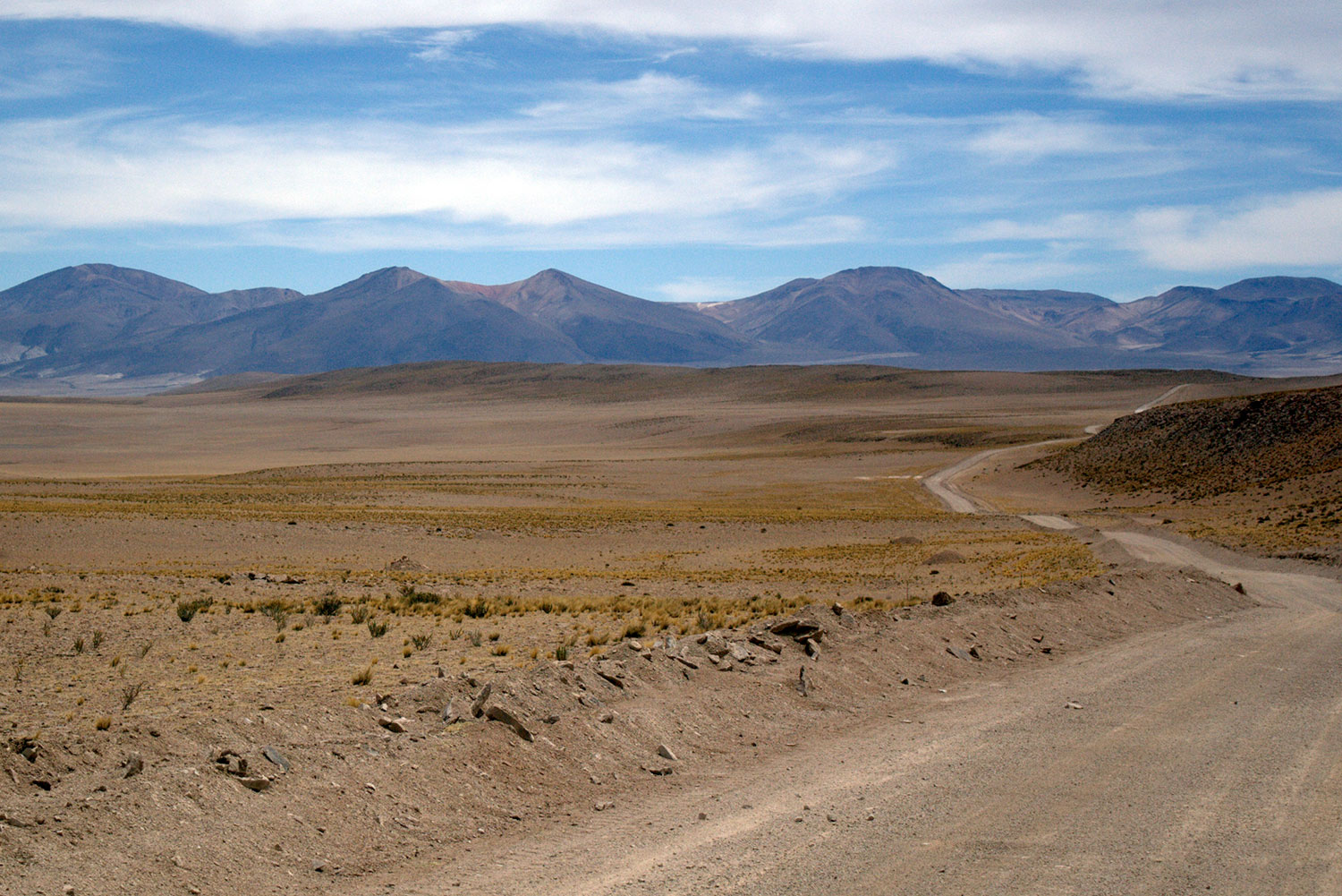 Camino en desierto de Atacama