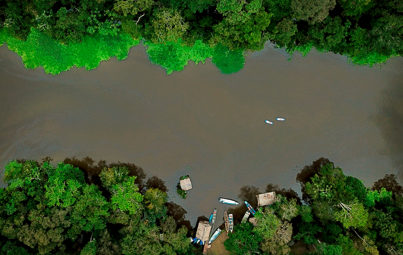 Lodge Muyuna desde el aire