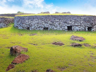 Imagen Orongo y Rano Kau en Isla de Pascua Orongo