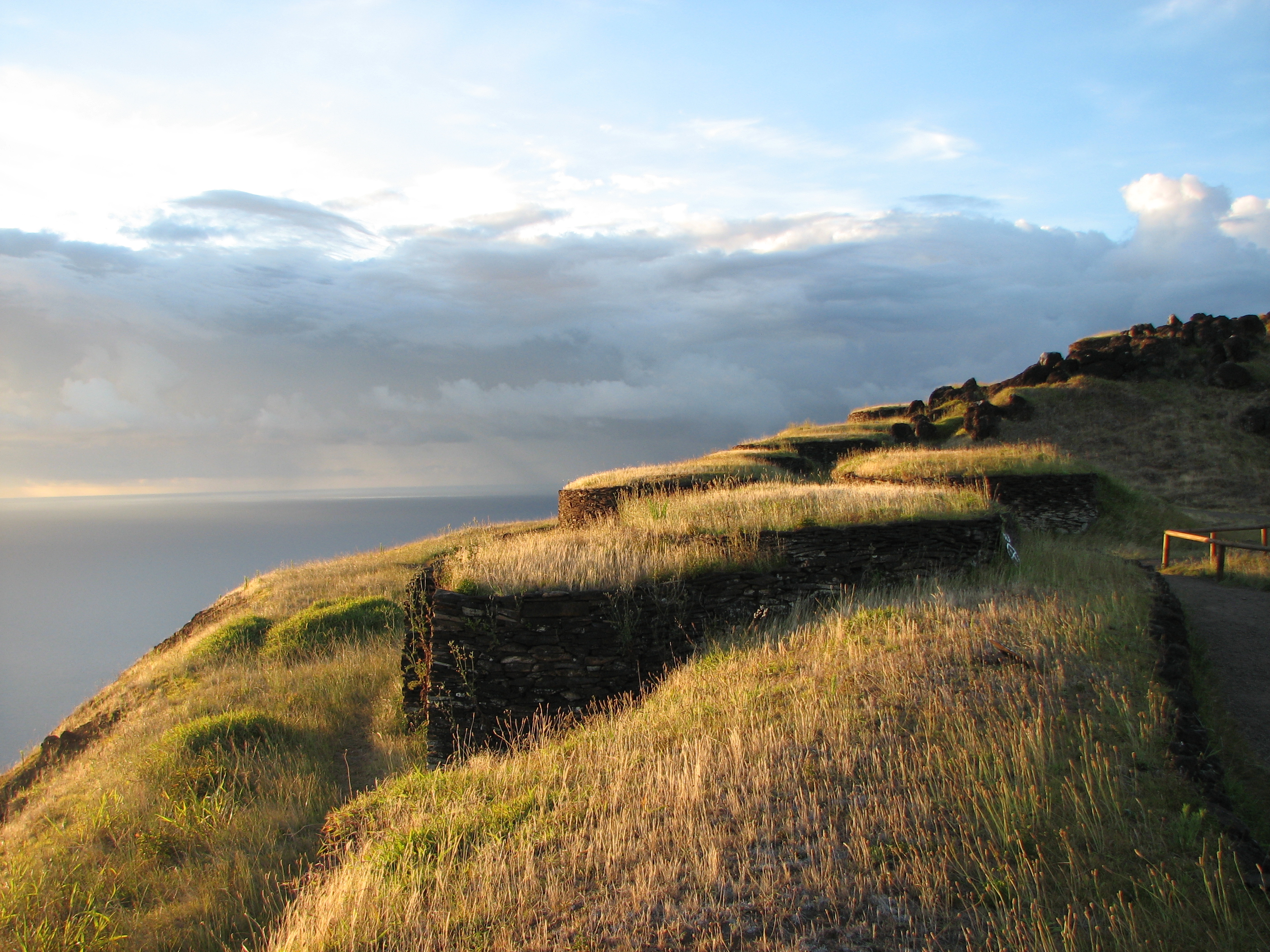 Vista panorámica en Orongo