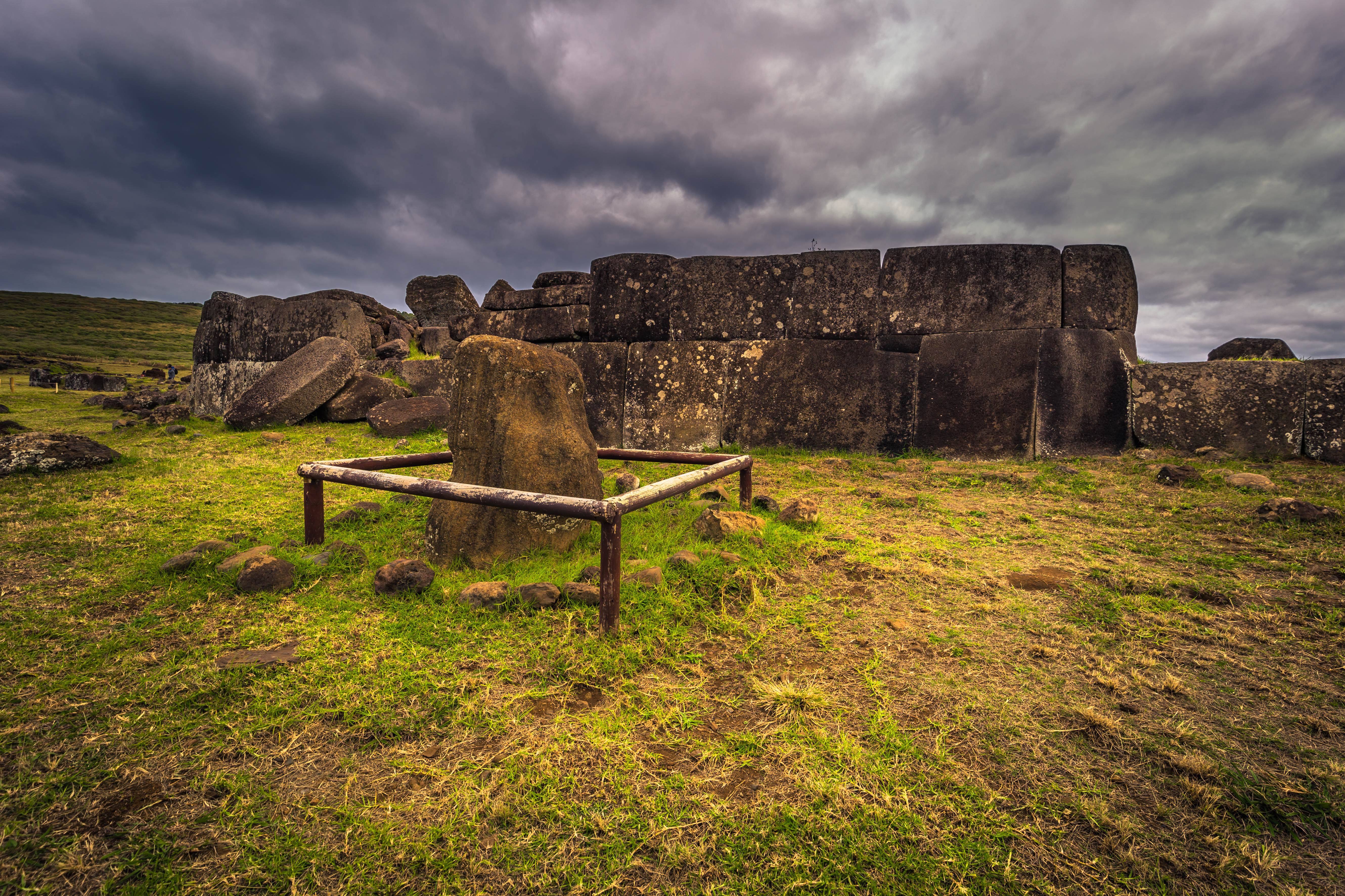 Monumento en Ahu Vinapu