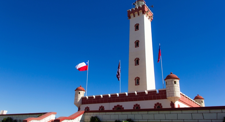 Lighthouse of La Serena in Chile