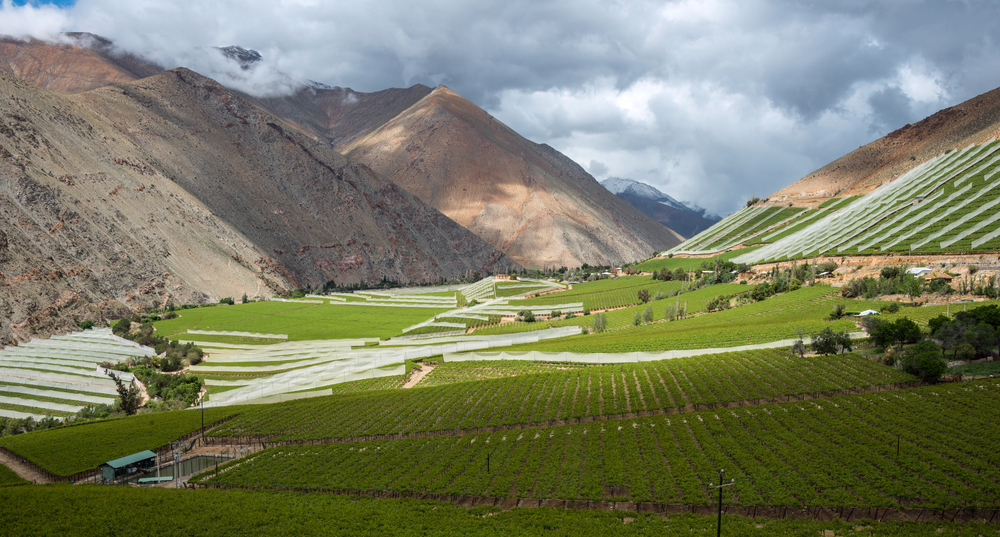 Valle del Elqui en La Serena con nubes