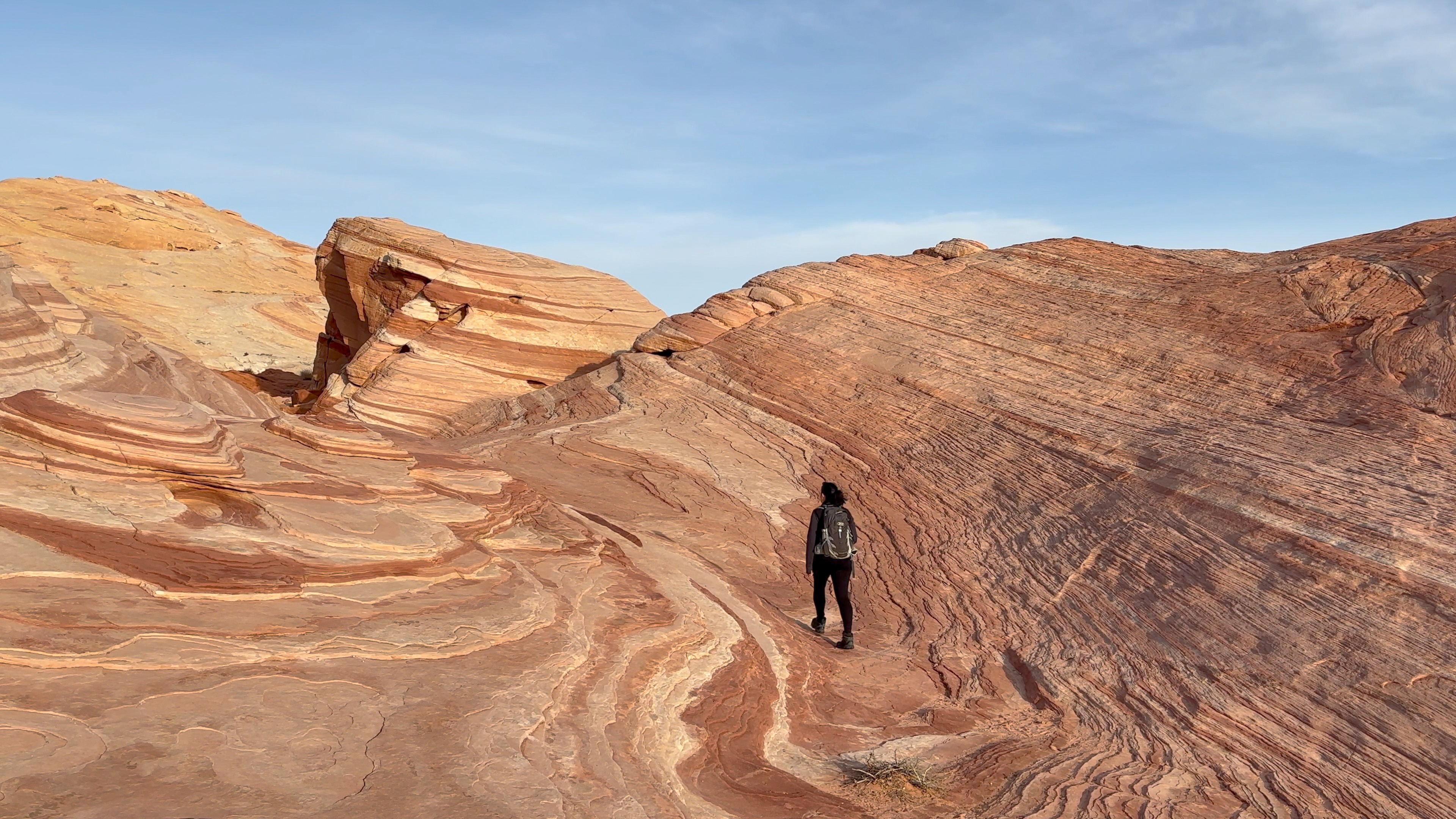 Persona en Valle del Fuego