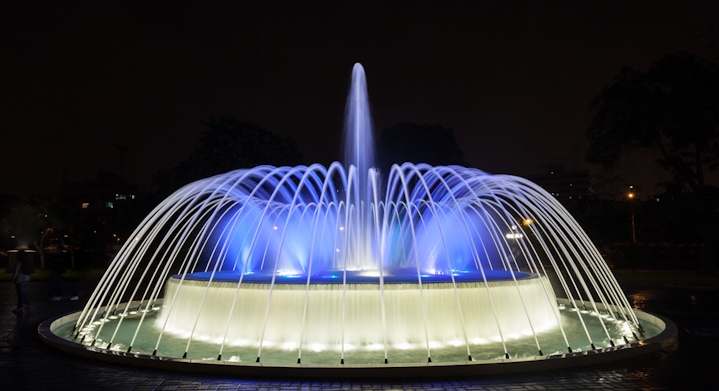 piscina do parque aquático no Lima