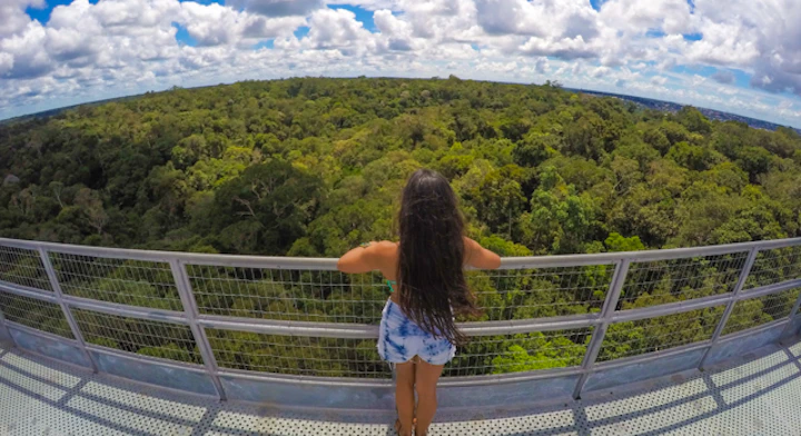 Persona en mirador del MUSA