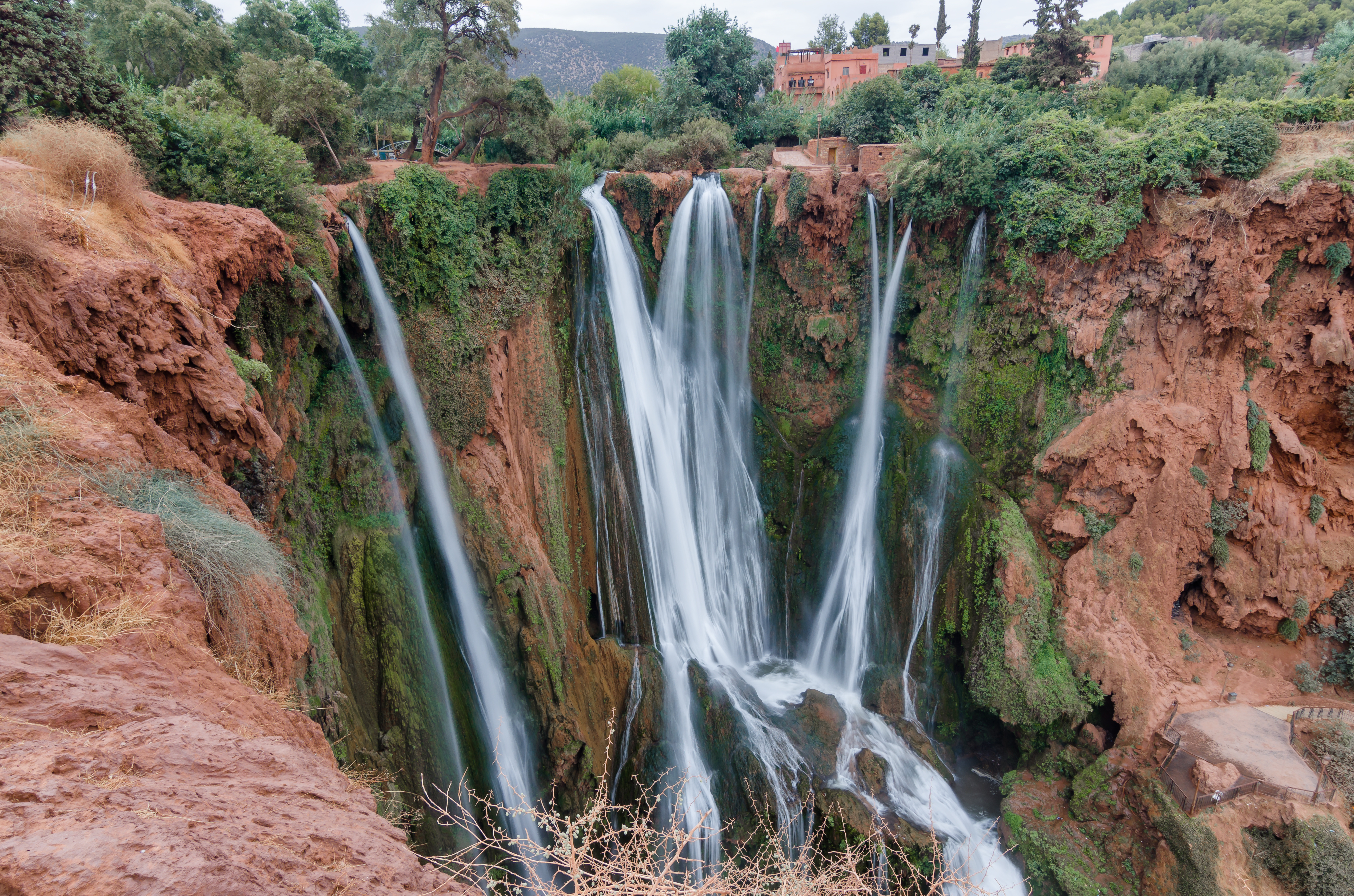 Cascadas de Ouzoud vistas de cerca