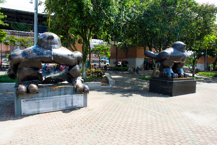 Escultura en la plaza