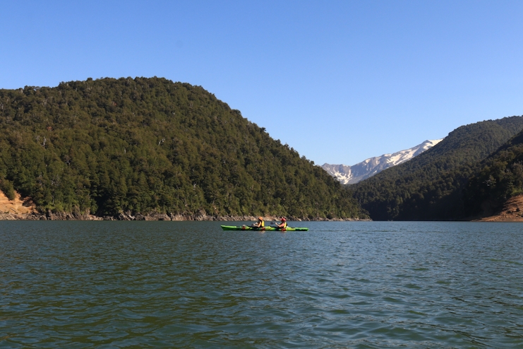 Kayak en la laguna