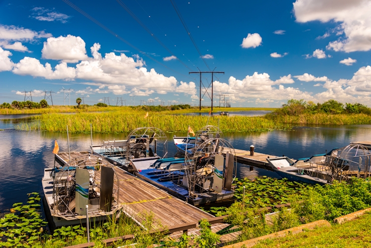Hidrodeslizadores en Everglades 