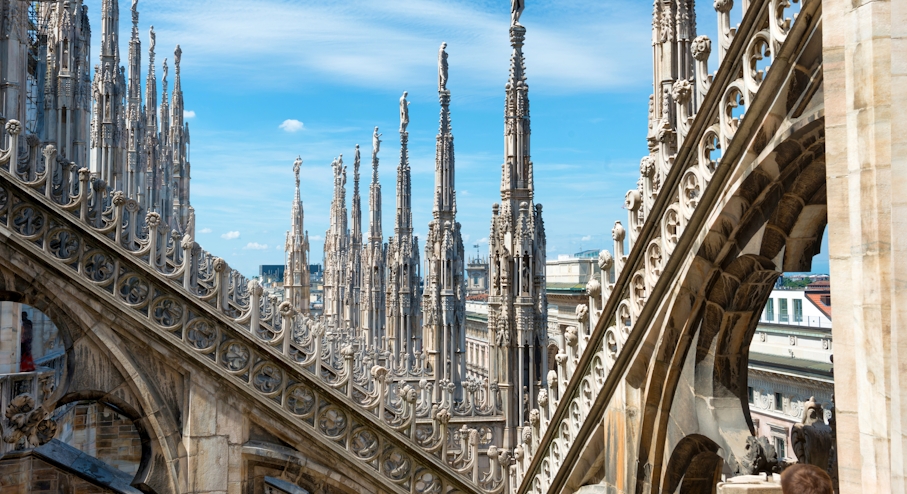 Tejados de la Catedral de Milán
