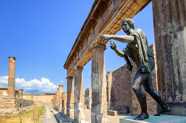 Estatua en Pompeya