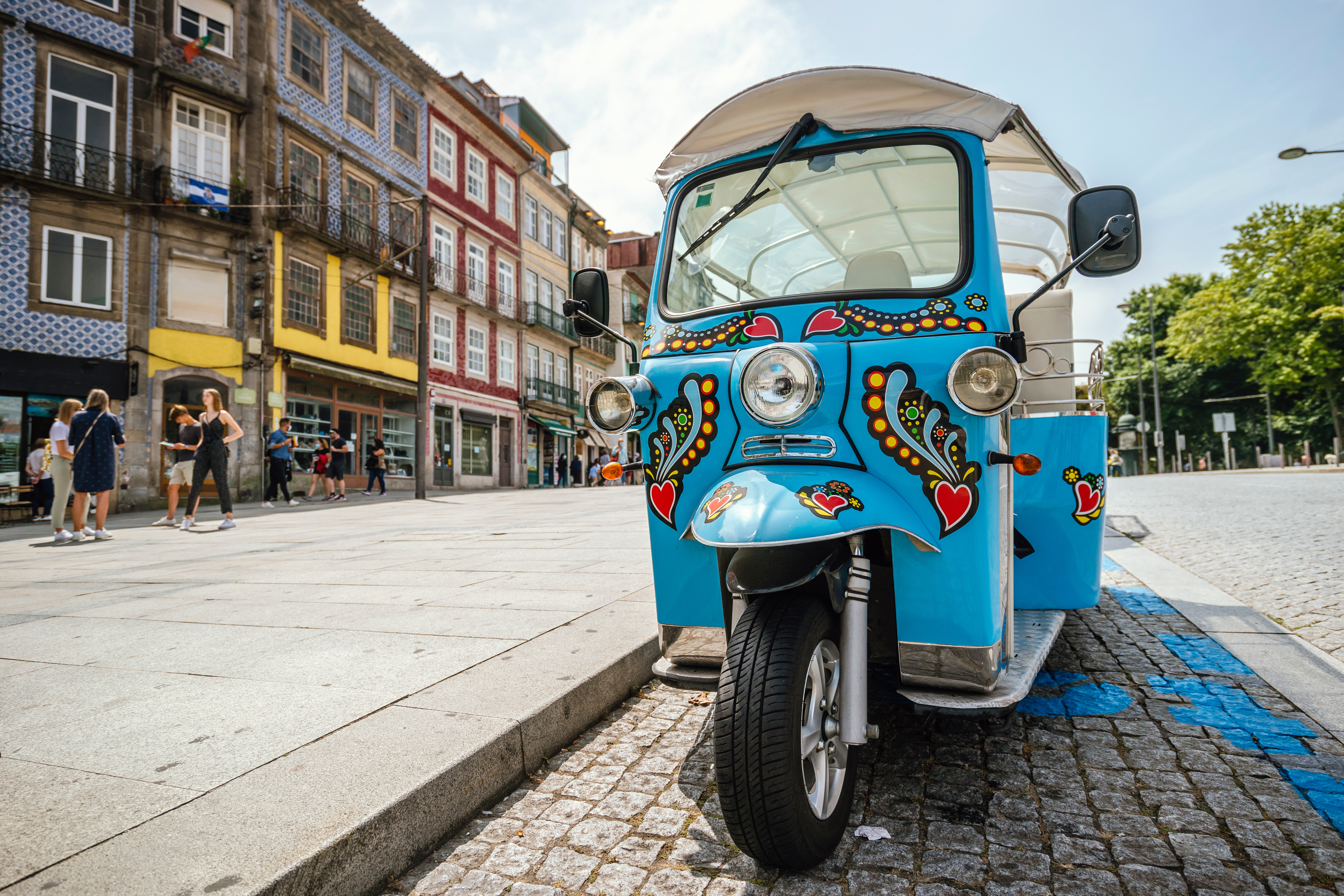 Tuk tuk en Oporto