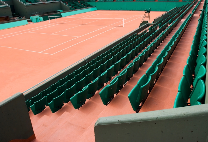 Gradas del estadio Roland Garros